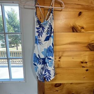 SHEIN Blue Floral Mini Dress